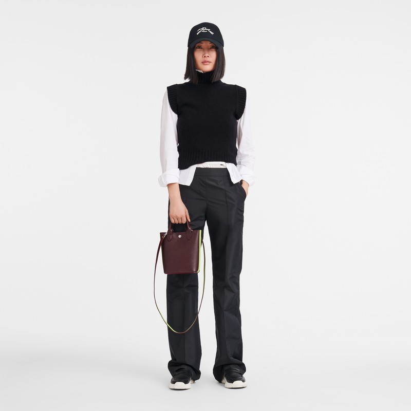Torby Tote Longchamp ÉPURE XS Damskie Bordowe Polska | 10269HFH009