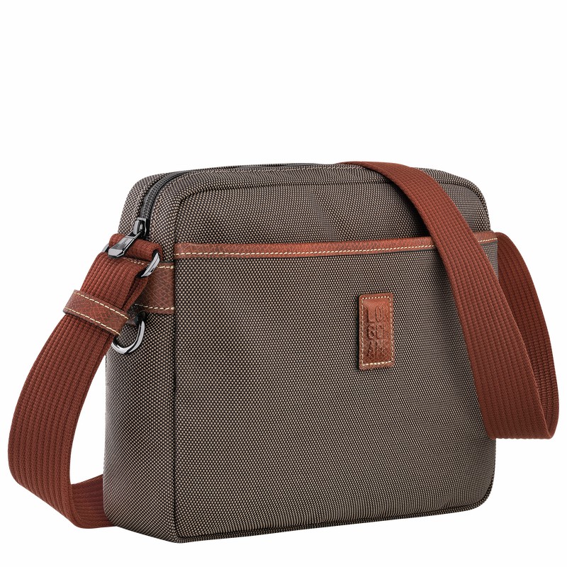 Torebka Bucket Bag Longchamp Boxford M Męskie Brązowe Polska | 20053080042