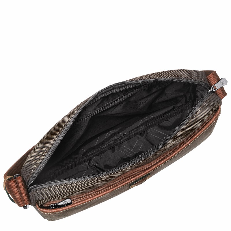 Torebka Bucket Bag Longchamp Boxford M Męskie Brązowe Polska | 20053080042