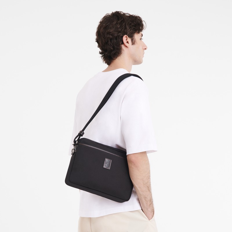 Torebka Bucket Bag Longchamp Boxford M Męskie Czarne Polska | 20053080001
