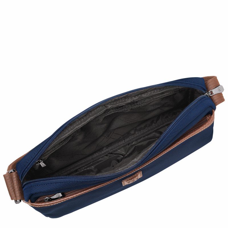 Torebka Bucket Bag Longchamp Boxford M Męskie Niebieskie Polska | 20053080127
