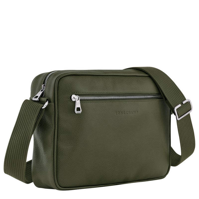 Torebka Bucket Bag Longchamp Le FOULONNÉ M Męskie Khaki Polska | 20044021A23