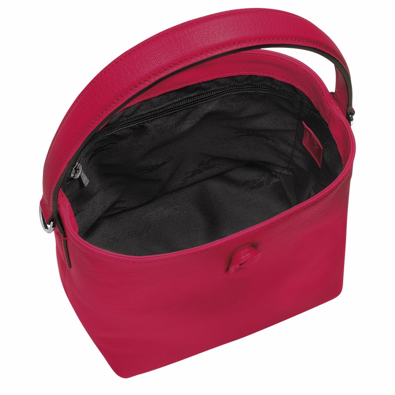 Torebka Bucket Bag Longchamp Le Roseau XS Damskie Fuksja Polska | 10159HECJ13