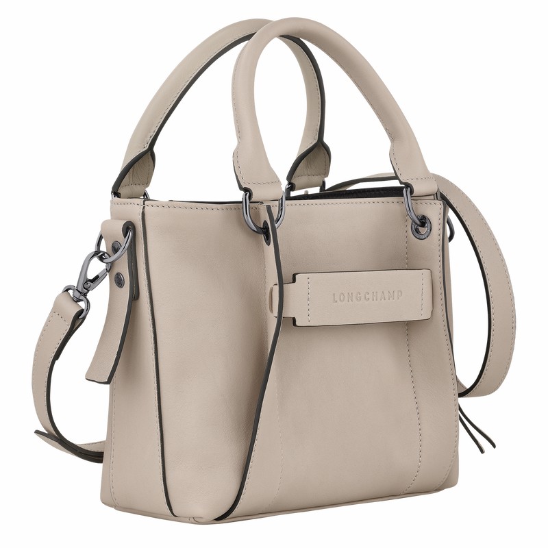 Torebka Longchamp 3D S Damskie Szare Polska | 10197HCV299