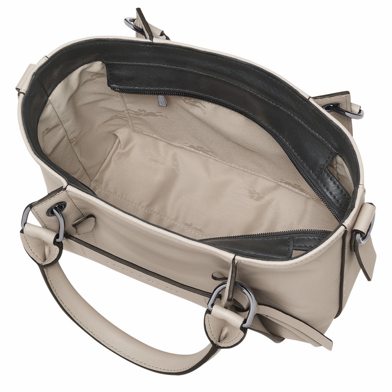Torebka Longchamp 3D S Damskie Szare Polska | 10197HCV299