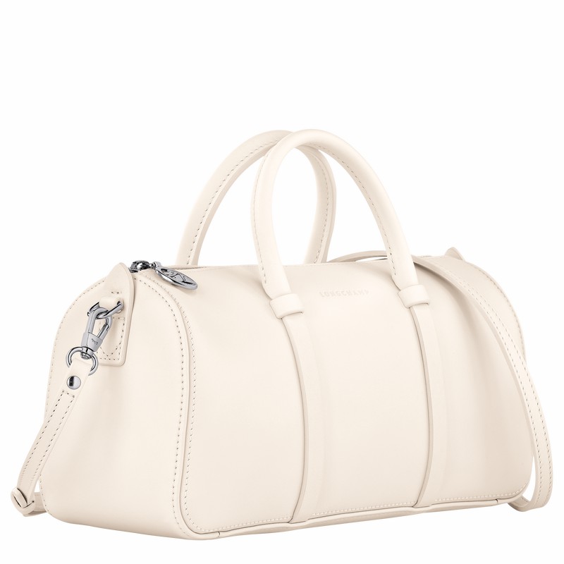 Torebka Longchamp Daylong M Damskie Białe Polska | 10271HFK037