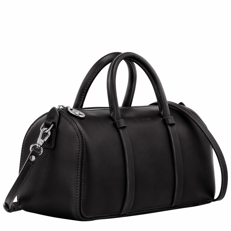 Torebka Longchamp Daylong M Damskie Czarne Polska | 10271HFK001