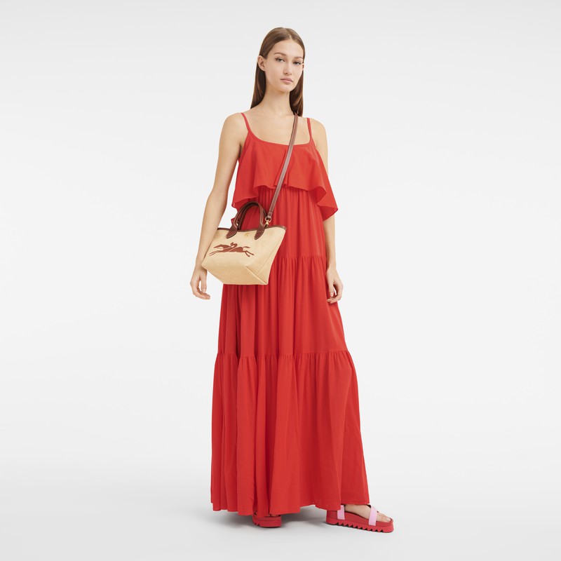 Torebka Longchamp Le Panier Pliage S Damskie Brązowe Polska | 10144HZB035