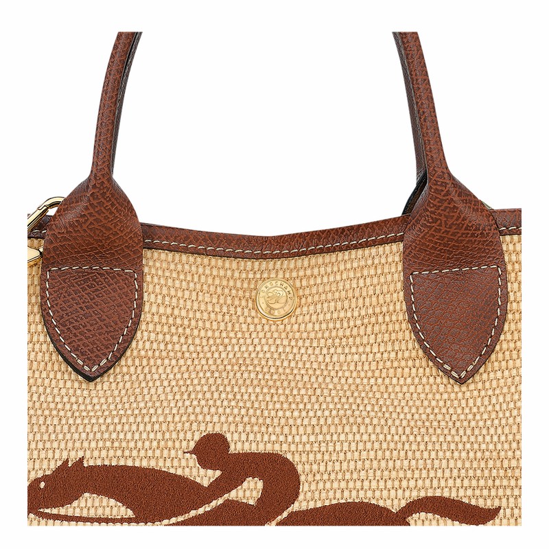 Torebka Longchamp Le Panier Pliage S Damskie Brązowe Polska | 10144HZB035
