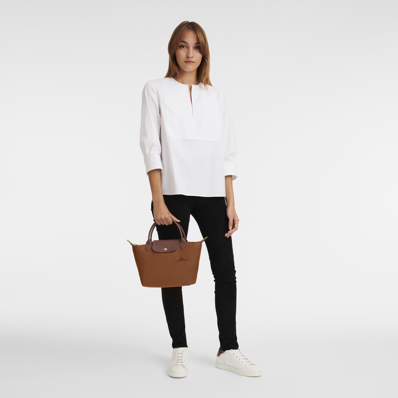 Torebka Longchamp Le Pliage Green S Damskie Brązowe Polska | L1621919504