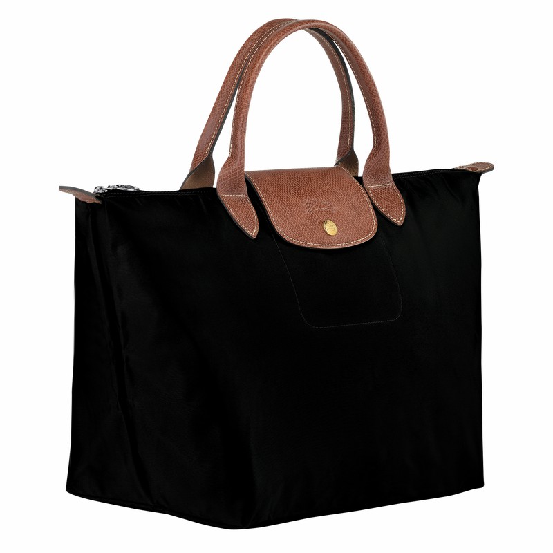 Torebka Longchamp Le Pliage Original M Damskie Czarne Polska | L1623089001