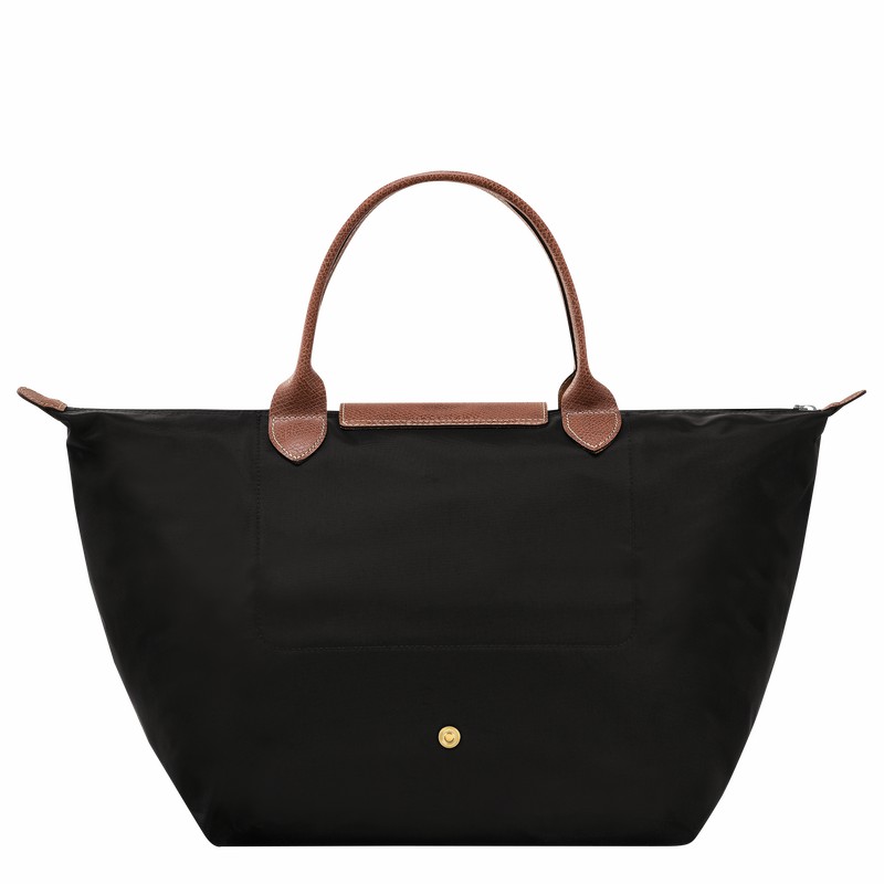 Torebka Longchamp Le Pliage Original M Damskie Czarne Polska | L1623089001