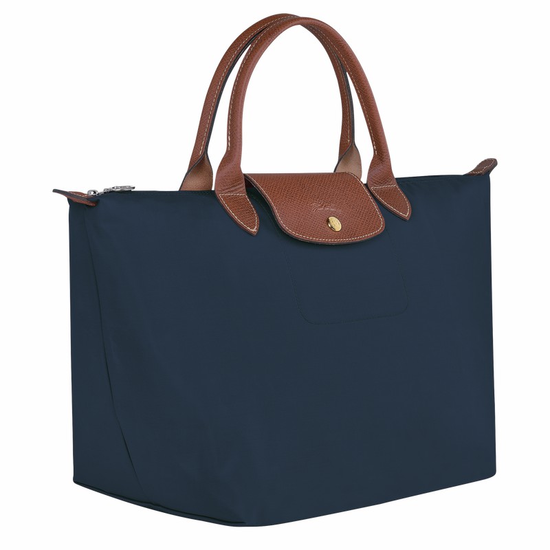 Torebka Longchamp Le Pliage Original M Damskie Granatowe Polska | L1623089P68