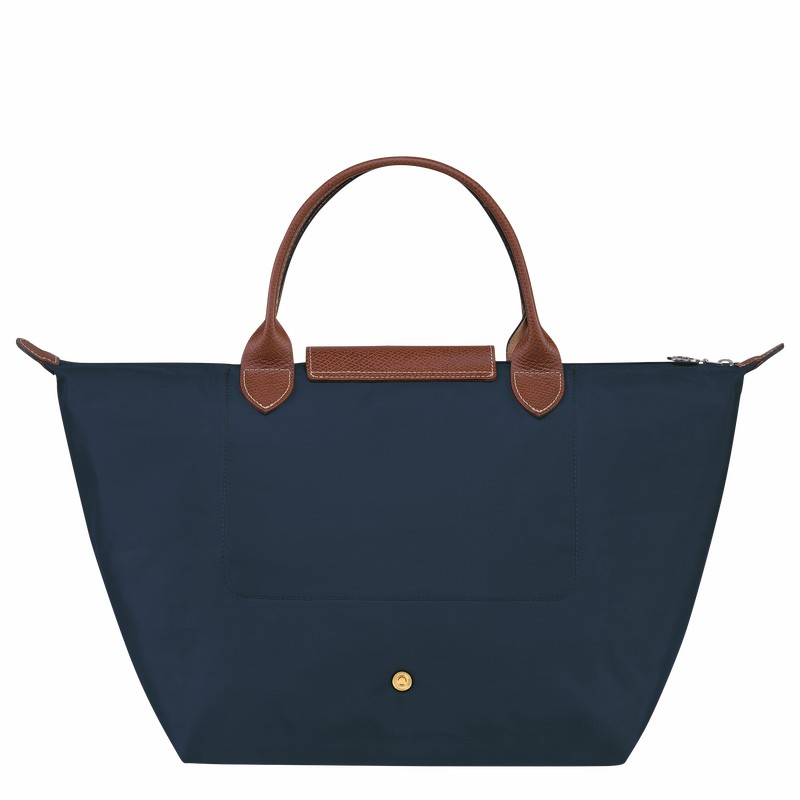 Torebka Longchamp Le Pliage Original M Damskie Granatowe Polska | L1623089P68
