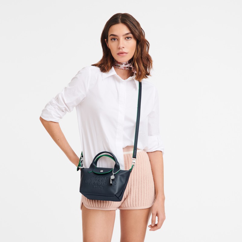 Torebka Longchamp Le Pliage Xtra XS Damskie Granatowe Polska | L1500HEY556