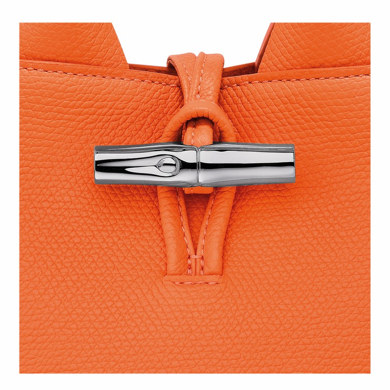 Torebka Longchamp Le Roseau XS Damskie Pomarańczowe Polska | 10278HFP017